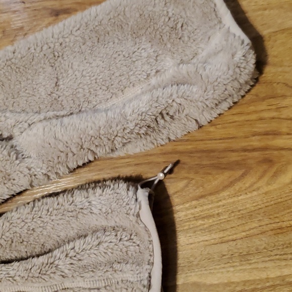 Aeropostale NWT Sherpa Fleece Half-Zip Pullover Jacket Sweatshirt Tan Size XS - Picture 9 of 14